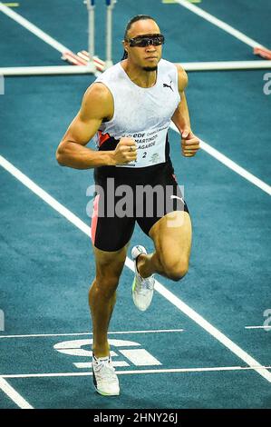 Calais, France. 17th févr. 2022. Pascal MARTINOT-LAGARDE de France lors de la tournée mondiale en intérieur d'athlétisme, rencontre hauts-de-France pas de Calais le 17 février 2022 à l'Arena Stade Couvert à Lievin, France - photo: Matthieu Mirville/DPPI/LiveMedia crédit: Agence photo indépendante/Alay Live News Banque D'Images