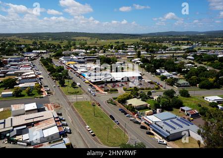 Antenne du petit village de Murgon Queensland Australie Banque D'Images