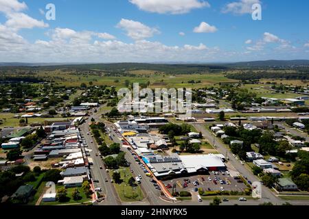 Antenne du petit village de Murgon Queensland Australie Banque D'Images