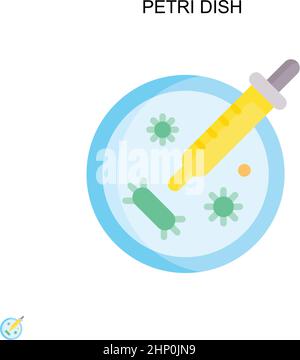Icône de vecteur simple de boîte de Pétri.Modèle de conception de symbole d'illustration pour élément d'interface utilisateur Web mobile. Illustration de Vecteur