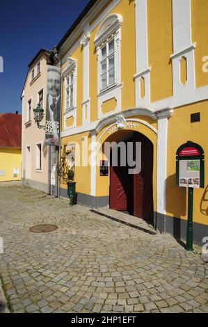 Josef Hoffmann, architecte et designer autrichien (1870-1956) Musée dans la maison natale de Hoffmann à Brtnice, République Tchèque, le 17 septembre 2014. (C Banque D'Images