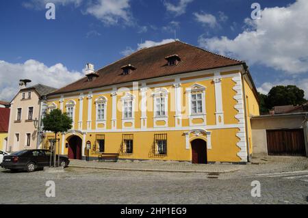 Josef Hoffmann, architecte et designer autrichien (1870-1956) Musée dans la maison natale de Hoffmann à Brtnice, République Tchèque, le 17 septembre 2014. (C Banque D'Images