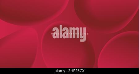 Arrière-plan de couleur liquide. Formes des éléments rouges avec gradient de fluide. Composition de formes dynamiques Illustration de Vecteur