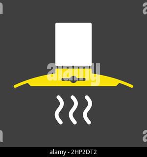 Icône représentant une hotte de cuisine. Appareil de cuisine Illustration de Vecteur