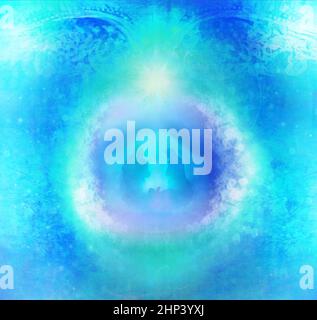 La naissance de Jésus à Bethléem dans une bulle de verre Banque D'Images