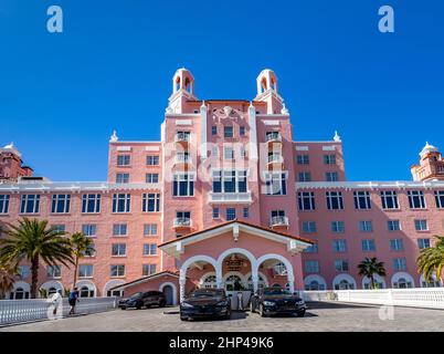 L'hôtel historique Don Cesar élégant et luxueux également connu sous le nom de Pink Palace à St. Pete Beach Florida USA Banque D'Images