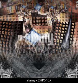 Résumé conception de palettes et animaux peau prête pour les tirages textiles. Banque D'Images