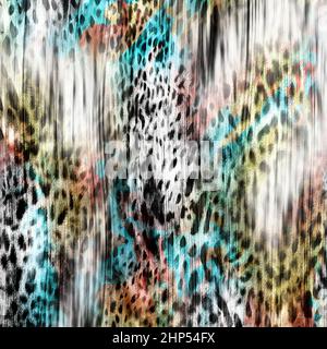 Animaux texturés Skin Design prêt pour les tirages textiles. Banque D'Images