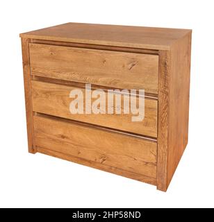 chemin de commode isolé sur blanc Banque D'Images