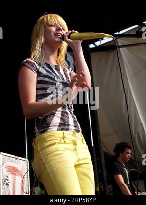 Paramore à Van's Warped Tour 8/3/07 Banque D'Images