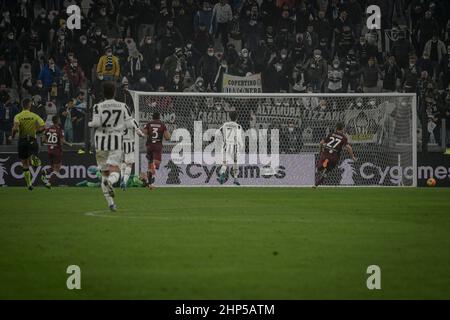 Turin, Italie. 18th févr. 2022. Turin. League Match série A Tim 2021/2022. Juventus contre Turin. Allianz Stadium en photo : Credit: Independent photo Agency/Alay Live News Banque D'Images