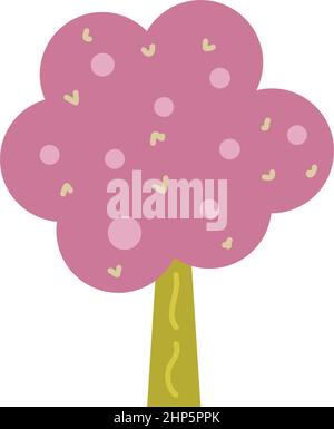 Symbole vectoriel d'icône d'arbre pour la nature, l'écologie et l'environnement dans une illustration de couleur plate Illustration de Vecteur