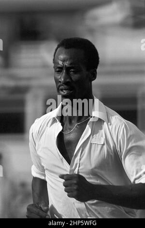 Vanburn Holder Fields for Worcestershire in the New Zealand Tour Match, County Cricket Ground, New Road, Worcester, Angleterre 20 août 1978 Banque D'Images