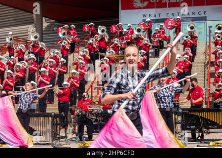 Calgary, Alberta, Canada - July13,2021 : Stampede Color Guard performance Banque D'Images