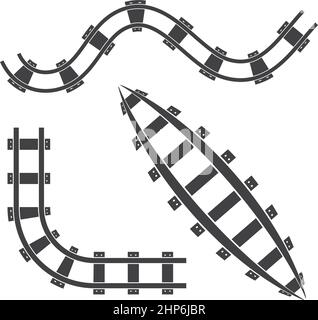 conception d'illustration de vecteur de chemin de fer Illustration de Vecteur