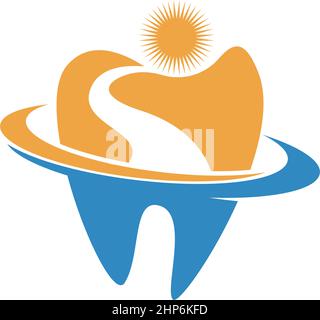 Logo dentaire icône d'illustration vectorielle de modèle Illustration de Vecteur