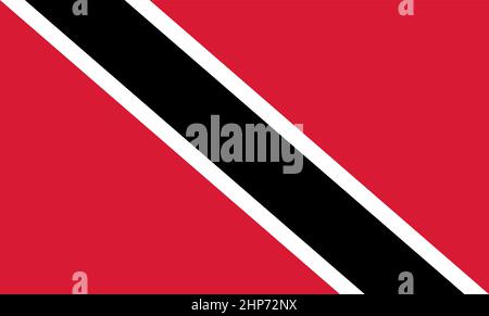 Drapeau abstrait de Trinité-et-Tobago Illustration de Vecteur