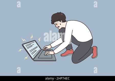 Problème technique et concept de technologies Illustration de Vecteur