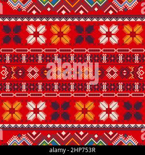 Motif de broderie bulgare 1 Illustration de Vecteur