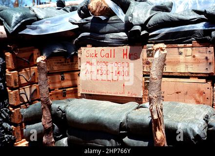 Photos de la guerre du Vietnam: BAS, LZ Rattlesnake, mai 1969 - photo PD avec l'aimable autorisation de l'USMC Banque D'Images