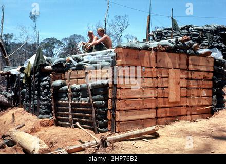 Photos de la guerre du Vietnam: BAS, LZ Rattlesnake, mai 1969 - photo PD avec l'aimable autorisation de l'USMC Banque D'Images