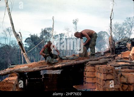 Photos de la guerre du Vietnam : BAS, LZ Rattlesnake, juin 1969 Banque D'Images