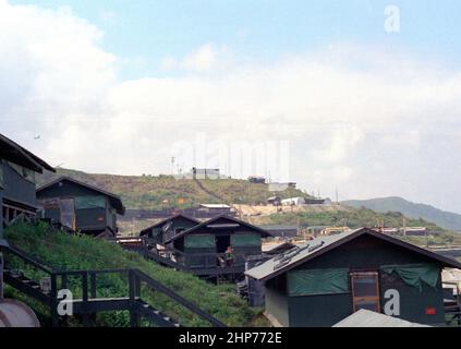 Photos de la guerre du Vietnam : Bataillon du quartier général, janvier 1970 - photo PD avec la permission de l'USMC Banque D'Images