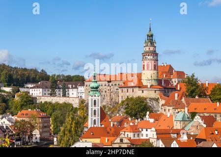 Cesky Krumlov ville en Tchéquie Banque D'Images