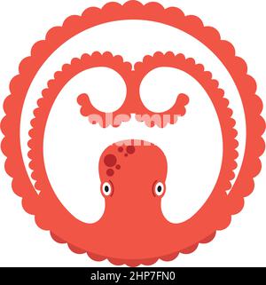 illustration vectorielle d'icône octopus Illustration de Vecteur