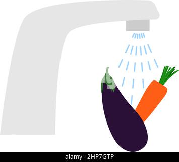 Icône nettoyage hygiène alimentaire Illustration de Vecteur