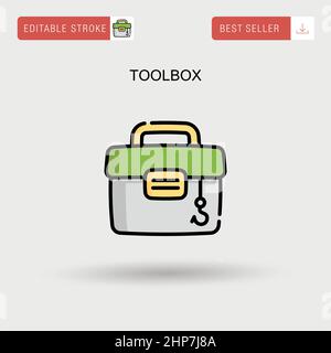 Icône de vecteur simple Toolbox. Illustration de Vecteur