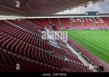 Friends Provident St Mary's football Stadium, stade du Southampton football Club, à Mary's, Southampton, Hampshire, Angleterre Banque D'Images