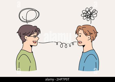 Le psychologue aide le patient à traiter les problèmes personnels Illustration de Vecteur