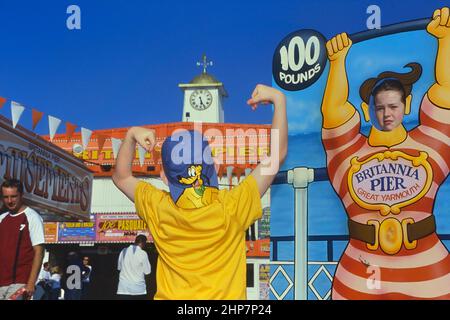 Britannia Pier. Great Yarmouth. Le Norfolk. L'Angleterre. UK Banque D'Images