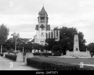 Histoire du Moyen-Orient : Tanganyika. Dar-es-Salem. L'église protestante lieu: Tanzanie--Dar es Salaam ca. 1936 Banque D'Images