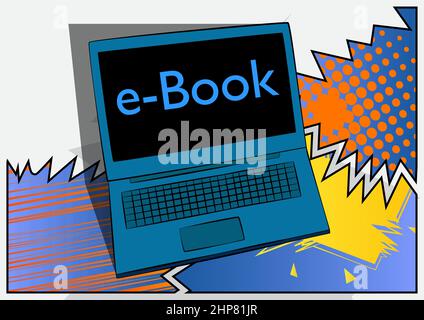 E-book texte, signe. Illustration de Vecteur