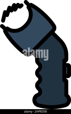 Icône de pistolet de police Illustration de Vecteur