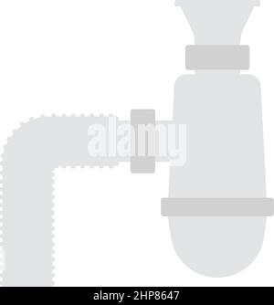Icône Siphon dans la salle de bains Illustration de Vecteur