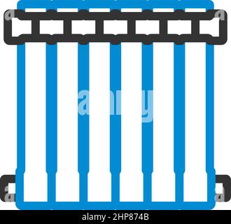 Icône du radiateur Illustration de Vecteur