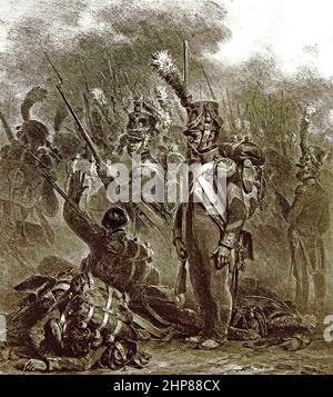 Incident de vaillance militaire, révolution de juillet en France et règne de Louis Philippe 1830-1848 Français, Banque D'Images