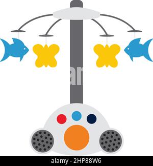 Icône carrousel bébé Illustration de Vecteur