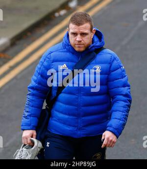 Leinster, Irlande. 19th févr. 2022. 19th février 2022 ; RDS Stadium, Leinster, Irlande : United Rugby Championships, Leinster versus Ospreys : seán Cronin de Leinster arrive au RDS Arena Credit: Action plus Sports Images/Alay Live News Banque D'Images