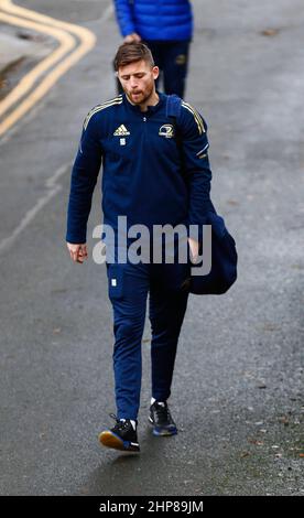 Leinster, Irlande. 19th févr. 2022. 19th février 2022 ; Stade RDS, Leinster, Irlande: United Rugby Championships, Leinster contre Ospreys: Ross Byrne de Leinster arrive à l'arène RDS crédit: Action plus Sports Images/Alay Live News Banque D'Images