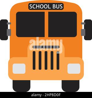 Icône de bus scolaire Illustration de Vecteur