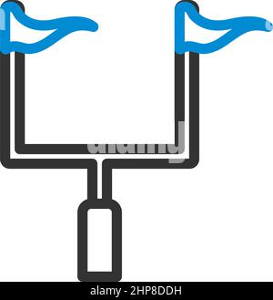 Icône American football Goal Post Illustration de Vecteur