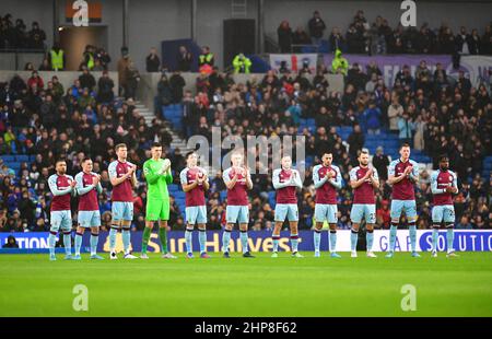 Brighton, Royaume-Uni. 19th févr. 2022. Burnley a participé au match de la Premier League entre Brighton & Hove Albion et Burnley à l'Amex le 19th 2022 février à Brighton, en Angleterre. (Photo de Jeff Mood/phcimages.com) Credit: PHC Images/Alamy Live News Banque D'Images