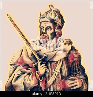 Henry II ou comme Henry Curtmantle, 1133 – 1189, roi d'Angleterre de 1154 jusqu'à sa mort en 1189 Banque D'Images