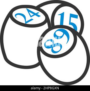 Bingo Kegs Icon Illustration de Vecteur