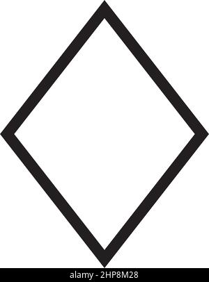 Symbole de forme Rhombus icône vectorielle pour la conception graphique créative élément ui dans une illustration de pictogramme Illustration de Vecteur