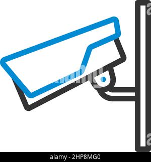 L'icône de caméra de sécurité Illustration de Vecteur